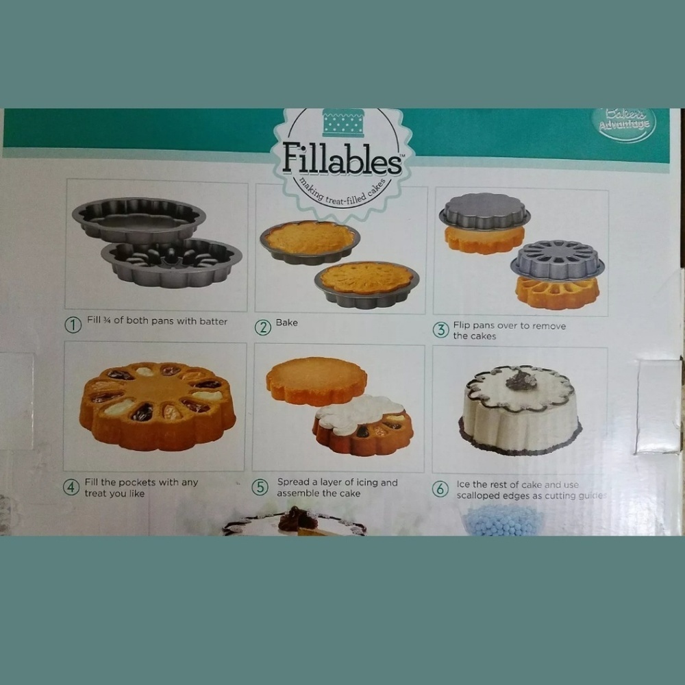 Fillables Cake 10 Inch Pans Nwt - Picture 2 of 6